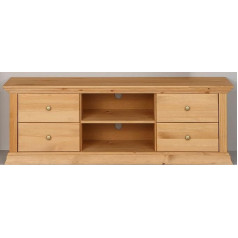 Clever-Moebel TV Lowboard Pine Leached TV Cabinet TV Cabinet