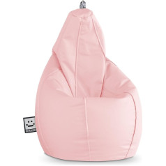 Happers Mākslīgās ādas iekštelpu pupiņu maiss Pear Pink XL