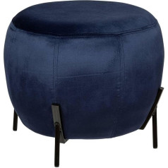 Atmosphera Createur D'interieur Atmosphera Interjera dizainers Calabaza Velvet Bean Bag Diametrs 44 cm Zils