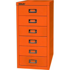 Bisley L296103 Drawer Cabinet – Colour Orange – H 590 x 279 x 380 mm