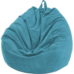 Kisbeibi Bean Bag krēsla vāks tikai bez pildvielas, mazgājams īpaši mīksts velvets Bean Bag pildītu dzīvnieku uzglabāšanai un atmiņas putu Bean Bags pieaugušajiem, bērniem, pusaudžiem