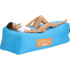 Chiniyoyo Inflatable Sofa, Inflatable Lounger, Air Lounger, Hammock, Portable, Inflatable Couch for Backyard, Lake, Beach, Travel, Camping, Picnic, Music Festivals, Blue
