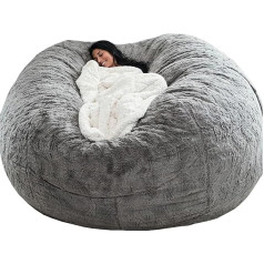 Loktch Bean Bag, Bean Bag Cover, Bean Bag pieaugušo pūkains Bean Bag krēsls, Giant Bean Bag Cover bez pildījuma, XXL Giant Bean Bag dīvāns (bez pildījuma), plīša spēļu Bean Bag Cover, Extra Large Lazy Bag