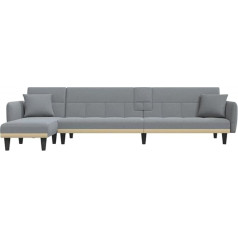 Tidyard L-Shape Sofa Bed Chaise Longue Trundle Sofa Day Bed