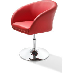 Heinz Hofmann 8230.CPRO Grozāms krēsls ādas imitācija Sarkans W 60 x D 60 x H 70-82 cm