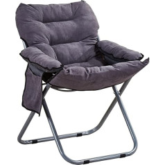 Bkwj Sofos Išskleidžiamoji kėdė Tinginė sofa Metalinis rėmas Sandėliavimo talpa apie 100 kg su 3 praėjimų reguliavimu Atlošo kėdės, 91 x 66 x 70 cm