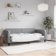 Rantry dienos lova sofa lova viengulė lova sofa lounge lova sofa sofa sofa sofa minkšta sofa lova svečių lova gyvenamasis kambarys svečių kambarys šviesiai pilka 90x200 cm audinys