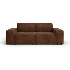 Grekpol Modular Ecksofa Sofa Hocker Armteil individuell kombinierbare Elemente Sitzelemente Fertigelemente moderner Design zum zusammenbauen Wohnlandschaft (Yuma 42, Sofa Sabo)