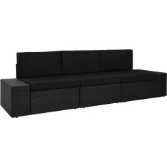 Barash Модульный 3-местный диван Poly Rattan Black Sofa Bed 3-местный диван Sheep Sofa