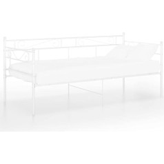 Yongdu Sofa Bed Frame, Sofa Bed, Sofa Bed, Couch with Sleep Function, Sofa Bed, Couch, Sofas & Couches, Sofa Bed, White, Metal, 90 x 200 cm