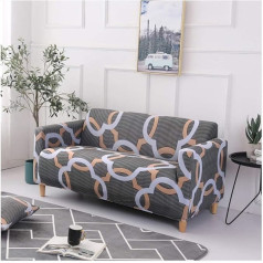 33 Four Seasons All-Inclusive Stretch Sofa Cover Living Room Fabric Combination Full Cover Non-Slip Sofa Cover Sofa Towel Sofa Cushion Camel 3Seat (190-230 см)