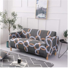 33 Četri gadalaiki All-Inclusive Stretch Sofa Cover Dzīvojamā istaba Auduma kombinācija Pilns pārklājums Neslīdošs dīvāna pārvalks Dīvāna dvieļu dīvāns Dīvāna spilvens Camel 3 sēdvietas (190-230 cm)