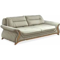 Jv Möbel Дизайнерский диван Couchen Upholstered Sofa 3 Seater 3-Seater Faux Leather Living Room