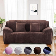 ‎Seogva Seogva Velvet Sofa Throw, 1 gab. dīvāns Slipcover Biezs mēbeļu pārvalks Stilīgs dīvāns Krēsls Aizsargapvalks dzīvojamai istabai Dīvāns Aizsargapvalks suņiem Dīvāns Slipcover Kafija 3-vietīgs dīvāns