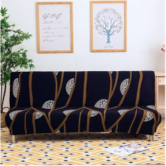 Uyeoco Dīvāna pārvalks bez roku balstiem Armless 3/2 Seater Clic Clac Sofa Throw Couch Cover Stretch Futon Protective Cover Aizsargapvalks Aizsargapvalks saliekamajam dīvānam bez roku balstiem