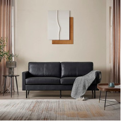 Z-Hom Odinė sofa 001 (juoda, 2 sėdimos vietos)