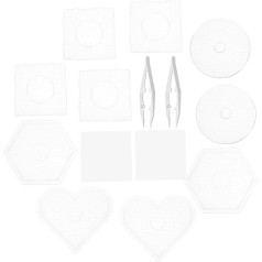 SEWOART 1 komplekts Doudou Board Fuse Bead Boards Small Template For Plastic Bead Board Square Fuse Bead Boards Craft Bead Board Setting Hot Beads Plastic