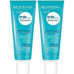 Bioderma ABCderm Babysquam Noņem piena garozu Intensīvi mitrina Regulē sebuma veidošanos Tīra galvas ādu Bez smaržas Nepieļauj taukainus matus 2 x 40 ml