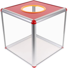 Operitacx Raffle Box Lottery Box Raffle Ticket Box Donation Box Lottery Box Storage Container Square Tombola Ball Game Box 25 см