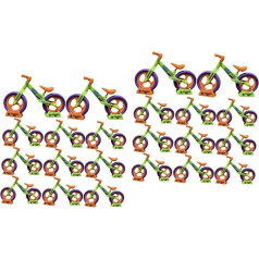 Abaodam 24gab burkānu līdzsvara auto bērnu rotaļlietas bērnu līdzsvara rotaļlieta bērnu mini velosipēds mini rotaļlietas bērniem DIY montāžas rotaļlieta velosipēds montēt puzzle redīsu rotājumi