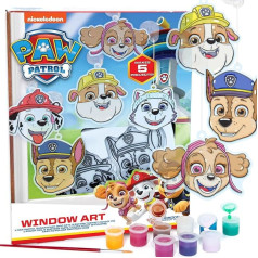 Paw Patrol Window Art, veido 5 Paw Patrol Suncatchers ar Rubble, Everest, Marshall, Chase, Skye, Paw Patrol Suncatcher, Paw Patrol Birthday Activities, Paw Patrol Activities for Kids 3-5