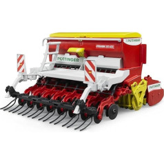 bruder 02347 - Pöttinger Vitasem 302ADD Rotācijas ecēšas sējmašīna - 1:16 Traktors-piekabe Rotaļlieta Ferma Lauksaimniecība