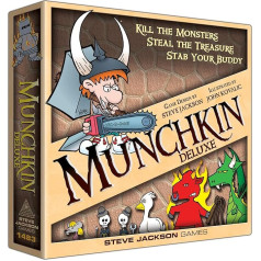 Steve Jackson Games 1483SJG - Galda spēle - Munchkin Deluxe (angļu valodā)