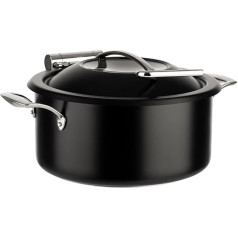 APS 12338 Chafing Dish 4-Piece Set Diameter 30.5 cm Height 17.5 cm 18/8 Stainless Steel Black