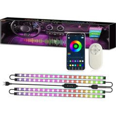 Symphony Auto USB Fuß Atmosphäre Licht Auto sprachgesteuerte Bunte LED Auto Atmosphäre