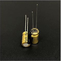 Kondensator-Kit 10 Stück 63 V 6,3 x 11 mm 63 V47 uF Audio-Aluminium-Elektrolytkondensatoren Diodenschalter