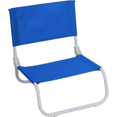 7H SEVEN HOUSE Saliekamais pludmales krēsls zils 45 x 49,5 x 17,5 cm Metāls, viens izmērs