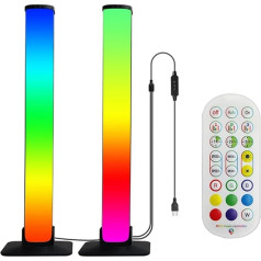 RGB Symphony Sound Pickup Atmosfēras gaisma Mūzikas ritms Tālvadības pults viedā lietotne Viena līdz divām e-sporta darbvirsmas atmosfēras gaisma