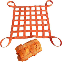 BOCbco Cargo Lifting Net, Lifting Net Straps Sling Hoisting Net, Lifting Cargo Netting, Material Handling Straps, Loading And Unloading Heavy Objects 10Cm Mesh Bungee Cargo Net/4M 20Cm 3.5T