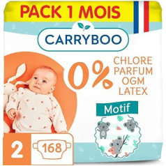 Carryboo Ecologic Dermo-Sensitive sauskelnės 12-25 kg, 5 dydžio, 3 pakuotės (132 sauskelnės)