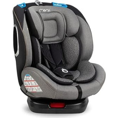 MoMi TORDI autokrēsliņš bērniem no 0 līdz 12 gadiem (grupa 0+, 1, 2, 3, ķermeņa masa no 3 līdz 36 kg), grozāms, uzstādīšana pretēji braukšanas virzienam: līdz 18 kg, pretēji braukšanas virzienam: no 18 kg, stiprinājums ar ISOFIX un augš