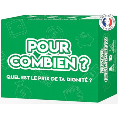 For Combi? | What Price Is Your Dignité? | Be Ready for All Money? | 400 Humour Cards Black | Board Game Apéro & Evening OriginalCup®