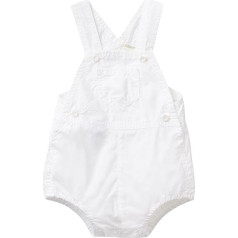 United Colors of Benetton Unisex Baby Salopette 4U3KAT011 Latzhose, Bianco, 74 cm