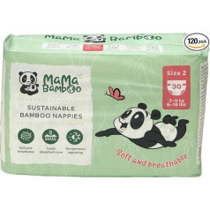 Mama Bamboo Eco autiņbiksītes - 2 (3-8 kg) - 120 gab.