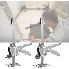 GJXJY Darbarīku pacēlājs 140/170 kg, 2 gab. amatnieku domkrats, darbarīku pacēlājs, modernizēts durvju pacēlāja instruments, keramikas flīžu augstuma regulēšanas pacēlājs (krāsa: C)