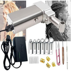 PoNPeD Upgrade Dreadlocks Maker Mit 6 Köpfen, Hand Held Dreadlock Crochet Braiding Machine, Instant Dreadlock Maschine Für Locs Schnell DIY Dreadlock Haarverlängerungen