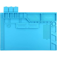 High-Tech Place ESD-Reparaturmatte, hitzebeständig, Isolierung, S-170, mit Magnet, Größe: 48 x 32 cm