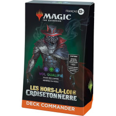 Magic: The Gathering Deck Commander Les Hors-la-LOI de Cruise - Robbery (Deck of 100 Cards, Booster Collector with 2 Cards + Accessories)