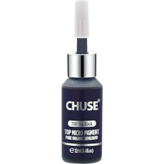 CHUSE T101 Top Black Microblading Micro Pigment Permanent Make-Up Tattoo Ink Kosmētikas krāsa izturējusi SGS, DermaTest 12 ml (0.4fl.oz)