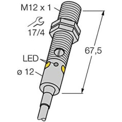 3077182 - M12PLP, optisks sensors Reflexionslichtschranke mit Polarisationsfilter