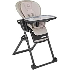 Joie Model 2-in-1 High Chair Mimzy Recline šūpuļkrēsls un augsto krēslu vienā var lietot no dzimšanas ar atgāzējamu pozīciju - raibs