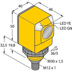 3033400 - Q40SP6RQ, optoelektroniskais sensors (Empfänger)