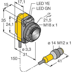 3064582 - QS186EQ5, optisks vienvirziena sensors (raidītājs)