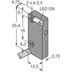 3069422 - VS4EV, optisks sensors (sūtītāja) miniatūrsensors