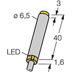 Turck Induktivitātes sensors nicht bündig PNP, Schließer NI3-EH6,5-AP6X