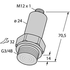 6831544-PT016R-26-LI3-H1140,frontbündiger Drucktransmitter m. Stromausgang